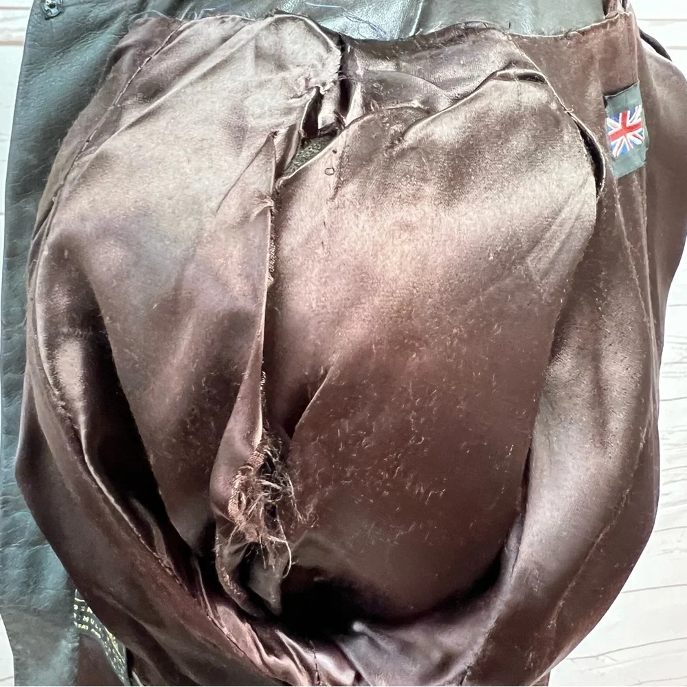 Vintage Russian Princess Leather Faux Fur Corset Penny Lane Coat